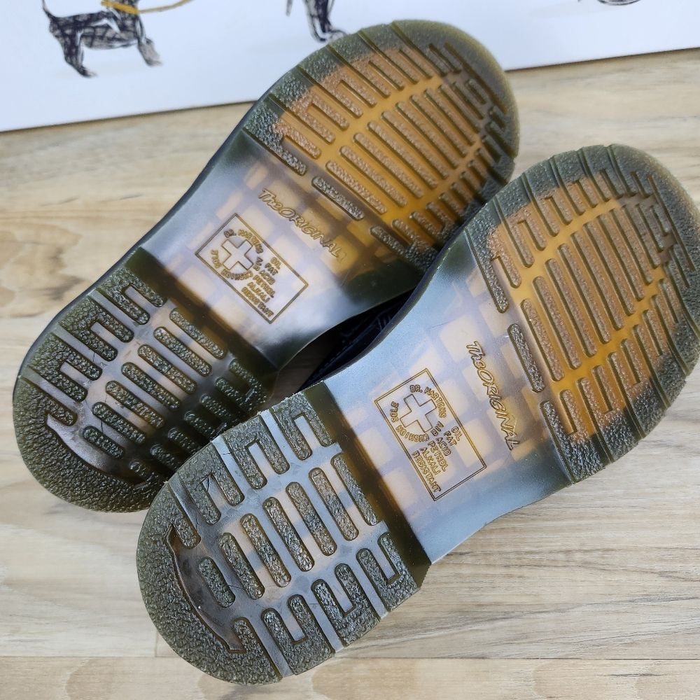 ☔️🩵NIB Dr. Martens Black & Rich Purple Floral Jacquard Penton Loafers Size 8 - Picture 12 of 15